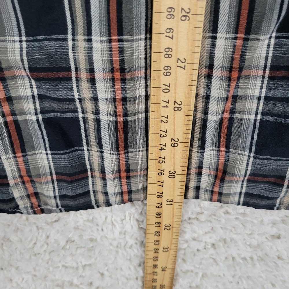 BKE Buckle Shirt Men's XL Brown Plaid Western Pearl Snap Long Sleeve Contour EUC - Picture 6 of 11